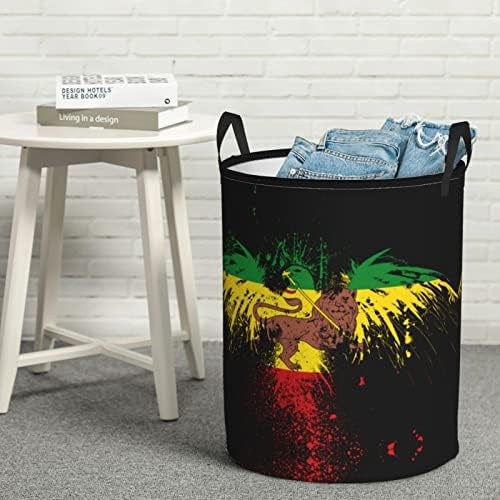 Çamaşır sepeti Jamaika Bayrağı katlanır çamaşır sepeti Kolları ile Dayanıklı Depolama Sepeti Oyuncak Giyim Organizatör