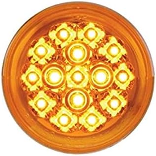15 LED 2 3/8 Harley dönüş sinyali ışık-Amber LED / Amber Lens