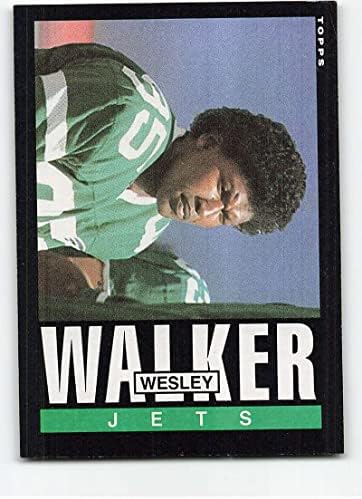1985 Topps 350 Wesley Walker ESKİ Mükemmel New York Jets Futbol Ticaret Kartı NFL