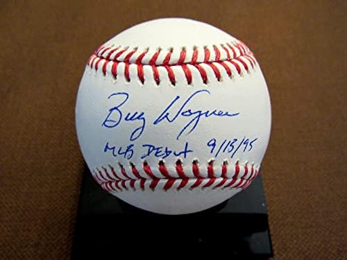 Billy Wagner Mlb İlk 9/15/95 Astros Mets Atl İmzalı Otomatik Oml Beyzbol Tristar İmzalı Beyzbol Topları
