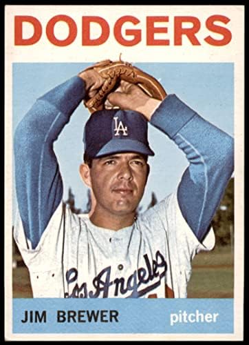 1964 Topps 553 Jim Brewer Los Angeles Dodgers (Beyzbol Kartı) ESKİ Dodgers