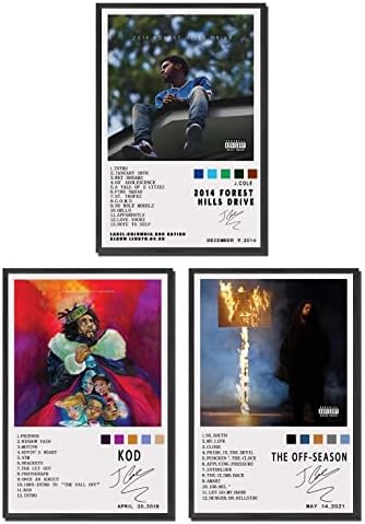 ZDJ 3 Set tuval posterler, meyve Suyu Dünya Posteri albüm Kapağı Posterler Estetik 3 Parça Set, 8X12 İnç Tuval Baskılar Çerçevesiz