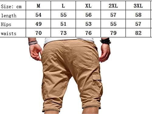 Andongnywell erkek İpli Spor Şort Hızlı Kuru Egzersiz Koşu Eğitim Çoklu Cep kısa pantolon