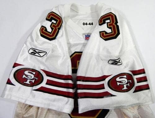 2004 San Francisco 49ers Cody Pickett 3 Oyunu Verilen Beyaz Forma 44 DP41577-İmzasız NFL Oyunu Kullanılmış Formalar