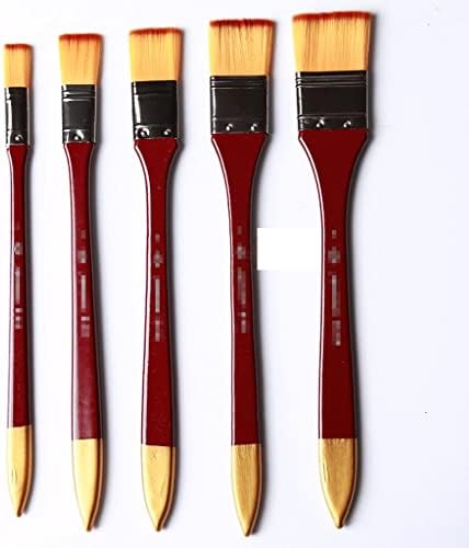 QJPAXL Naylon Fırça Sopa 5 Yağlıboya Su Tebeşir Fırça Boya Akrilik Fırça Sanat Malzemeleri Boyama Kalem