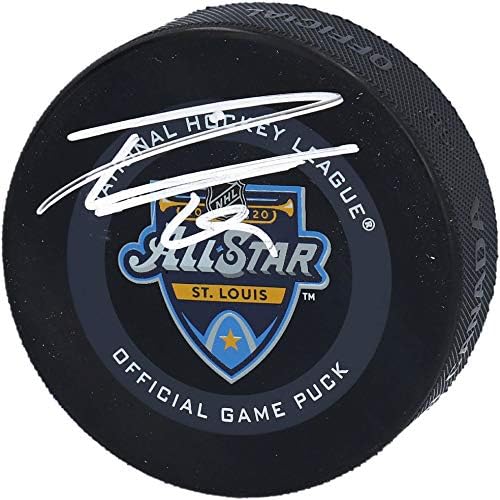 Leon Draisaitl Edmonton Oilers İmzalı 2020 NHL All-Star Oyunu Resmi Oyun Diski-İmzalı NHL Diskleri