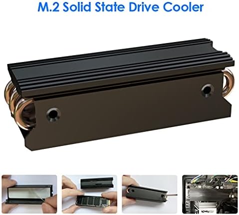 LİRUXUN M. 2 Katı Hal Sürücü Soğutucu Soğutucu masaüstü pc bilgisayar Alüminyum Alaşımlı Bakır 2280 SSD Radyatör Soğutma