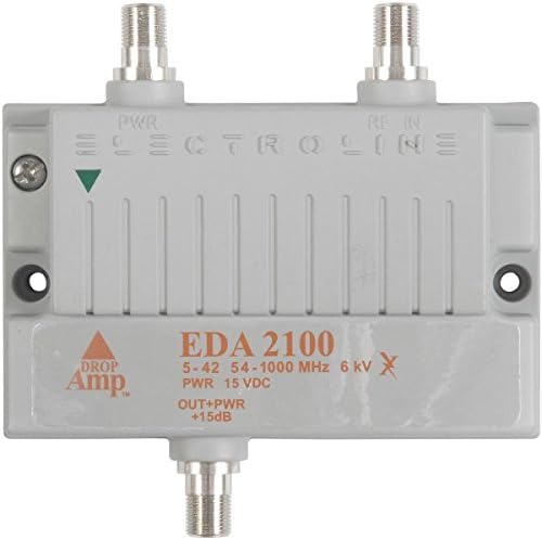 Electroline EDA2100 Çift Yönlü Sinyal Güçlendirici Pasif Dönüşlü 1 Portlu Kablo Modem TV HDTV Amplifikatörü (5 Yıl Garantili