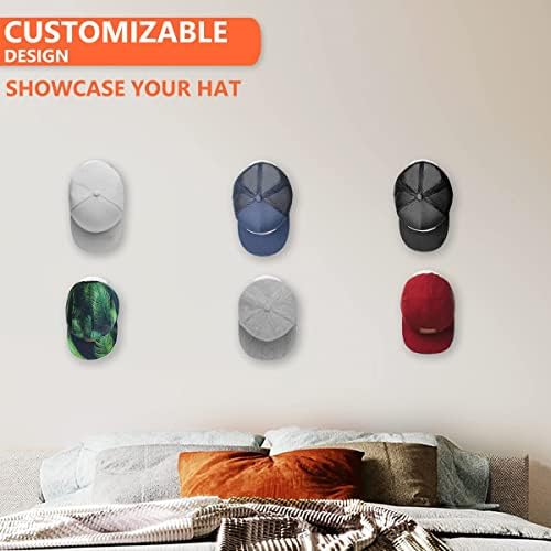 Y2H 10 Adet Şapka Kanca Duvar Yapıştırıcı beyzbol şapkası Rafı Sondaj Şapka Dekorasyon Yapışkan Kanca Siyah ve Beyaz Kulaklık