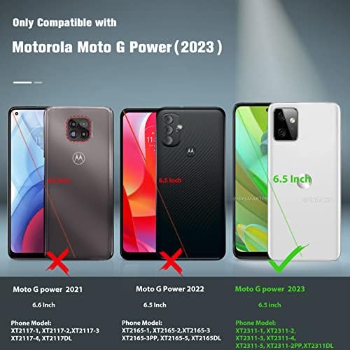 Motorola Moto G-Power-5G 2023 için Kılıf: Moto G 5G 2023 Kılıf Çift Katmanlı Darbeye Dayanıklı Koruyucu Dokulu Tasarım Cep