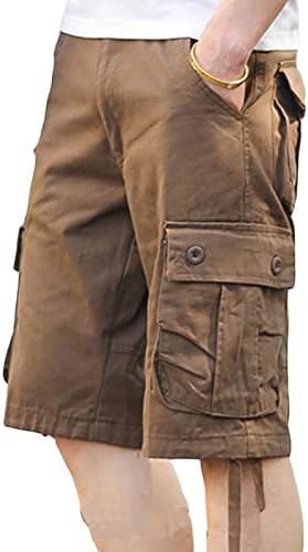 Maiyifu-GJ Erkek Açık Rahat Kargo Şort Hafif Çok Cep kısa pantolon Rahat Fit Yaz Yürüyüş Askeri Kısa
