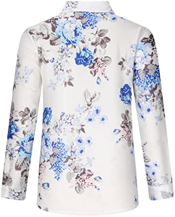 Düğme Aşağı Yukarı Gömlek Bayanlar Sonbahar yaz giysileri Uzun Kollu Grafik Salonu Bluz Tee Bayan DY DY