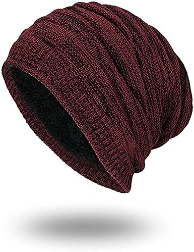 Örme Yumuşak Şapka Slouch Kış Peluş Kadın Şapka Sıcak Erkek Şapka Şapka Beyzbol Bayan Slouch Beanies Kış için