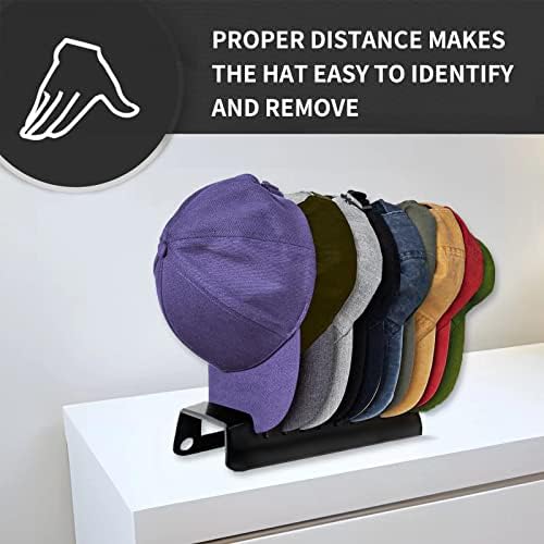 beyzbol Şapkaları için ıshenkea Şapka Rafları, 10 Beyzbol Şapkasını Saklayabilen Beyzbol Şapkaları için Şapka Düzenleyici，Kurulum