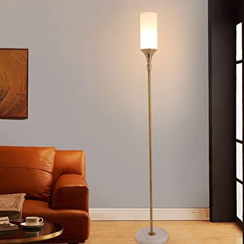 WENLİİ İskandinav Zemin Lambası Yatak Odası Başucu LED Lamba Yaratıcı Oturma Odası Dikey Masa Lambası (Renk: Gri, Boyut :