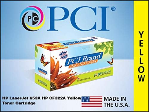 PCI Marka Yeniden Üretilmiş Toner Kartuşu HP yedek malzemesi 653A CF322A Sarı Toner Kartuşu 16.5 K Verim
