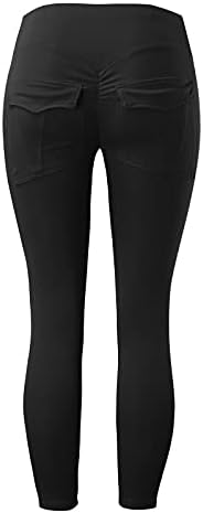 Bayanlar takım elbise pantalonları Bölünmüş Pantolon etek Giyim Kadınlar için Siyah Tayt Kadın Cepler ile Yüksek Bel Yoga