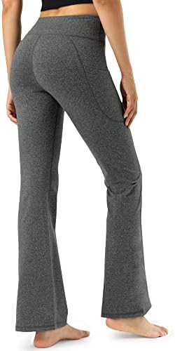 Stelle kadın Bootcut Yoga cepli pantolon Karın Kontrol egzersiz pantolonları Yüksek Belli Flare Tayt