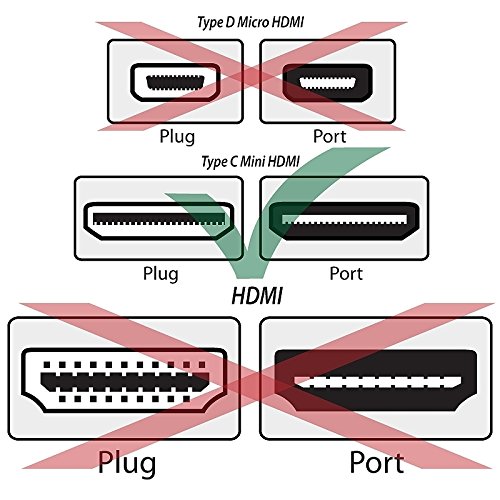 Premium Altın Kaplama Yüksek Hızlı HDMI Kablosu Tip A'dan Tip C'ye (1 M / 3 FT) Xbox 360 için
