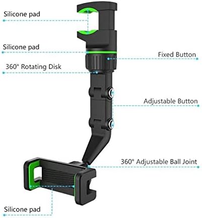 Araç tutucu Unihertz Titan Cep (araç tutucu BoxWave) - dikiz aynası araç tutucu, Dikiz Aynası Ayarlanabilir GPS araç tutucu