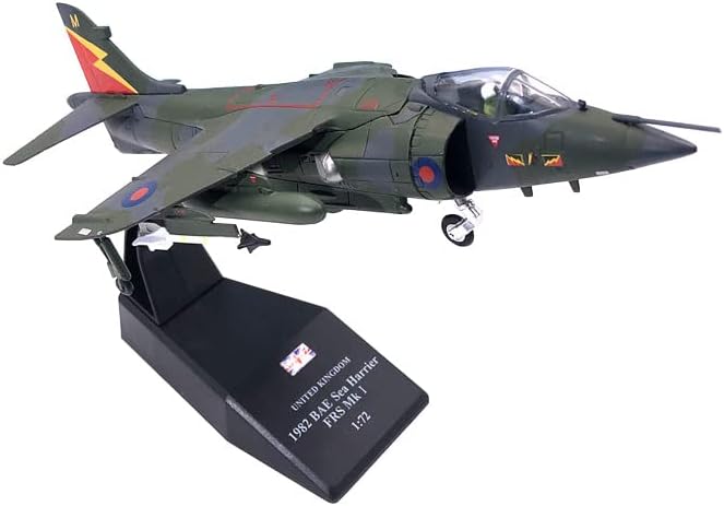 1: 72 Ölçekli İngiliz Marines Harrier Atlama savaş uçağı Uçak Metal Askeri Diecast Model Hediye Süs Koleksiyonu (Harrier