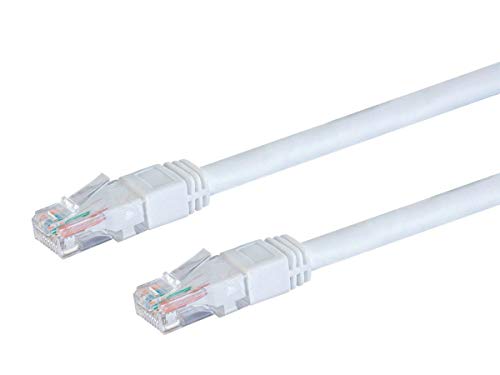 Monoprice Cat6 Dış Mekan Anma Ethernet Yama Kablosu - 50 Feet-Beyaz / Budaksız RJ45, Telli, 550 MHz, UTP, Saf Çıplak Bakır