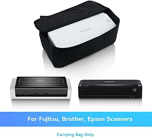 Kompakt Belge Tarayıcı Taşıma Çantası – Fujitsu ScanSnap ix1300, Plustek, Epson ve Brother Tarayıcı kullanımı için Seyahat