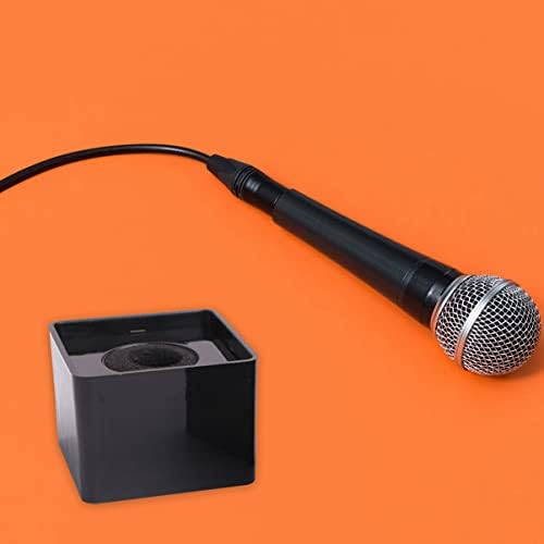Toddmomy Mikrofon Standı Mikrofon Dağı 2 Adet Mikrofon Bayrak İstasyonu Taşınabilir ABS Enjeksiyon Kalıplama Kare Şekilli