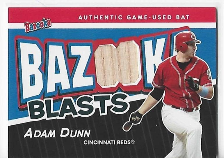 Adam Dunn 2004 Topps Bazuka Patlamaları BB-REKLAM Oyunu-Kullanılmış Yarasa-MLB Oyunu Kullanılmış Yarasalar