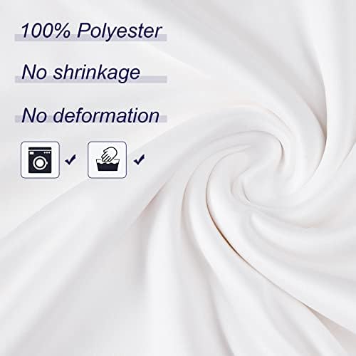 Mohoeey 10 ft x 10 ft Beyaz Zemin Perde Panelleri, Kırışıklık Ücretsiz Polyester Fotoğraf Backdrop Perdeler, düğün Parti