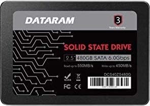 Dataram 480GB 2.5 SSD Sürücü Katı Hal Sürücü ile Uyumlu MSI B350 Tomahawk Arctic