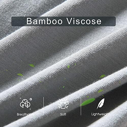 BAMBU SERİN erkek İç Çamaşırı boxer külot Yumuşak Rahat Bambu Viskon İç Çamaşırı Sandıklar (4 Paket)