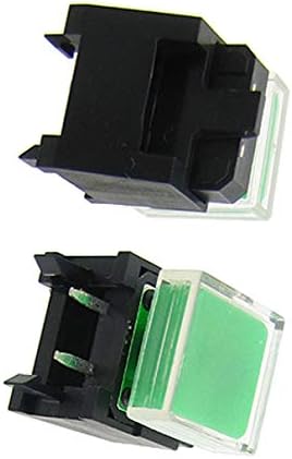 Aexit 5 adet Anlık Endüstriyel Anahtarları İnceliğini basmalı düğme anahtarı Sağ Açı 12x12mm x 9mm Buton Anahtarları w Kap