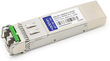 Cisco ONS-SC+-10GEP47.7 Uyumlu TAA Uyumlu 10GBase-DWDM 100GHz SFP+ Alıcı-Vericisini Ekleyin (SMF, 1547.72 nm, 40km, LC, DOM)