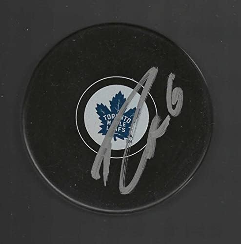 Tim Gleason Toronto Maple Leafs Diskini İmzaladı - İmzalı NHL Diskleri
