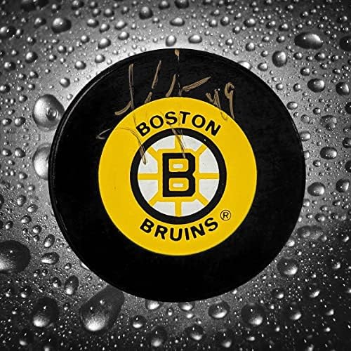 Joe Juneau Boston Bruins İmzalı Disk-İmzalı NHL Diskleri