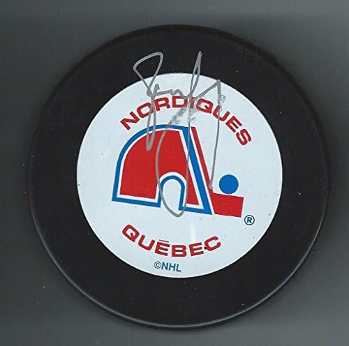 Tony McKegney İmzalı Quebec Nordiques Diski-İmzalı NHL Diskleri