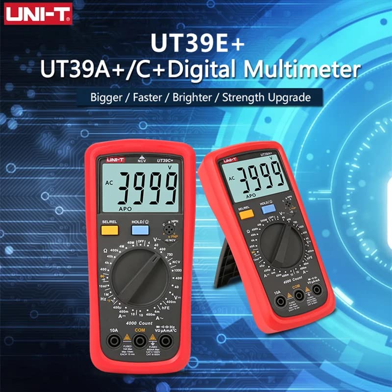 UNI-T UT39C+ Dijital Multimetre Otomatik Aralığı LCD Arka Veri Tutma Multimetro Test Cihazı (UT39C+)