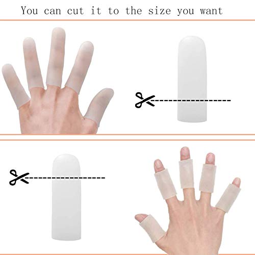 Parmak El EczemaCracking Silikon ve Beyaz Daha Karyolası Parmak 20 ADET Ayak Ev Dekor Vitrin Çivi (beyaz, Bir Boyut)