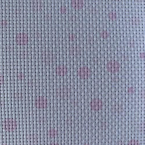 11 Sayısı Polka Dot Kabarcık Baskılı Desen Aida Kumaş Çapraz dikişli kumaş, Beyaz Pembe, 29 W x 39 L