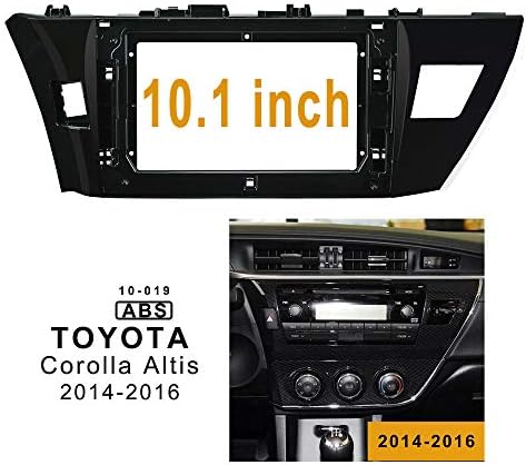 10.1 inç Araba Radyo Fasya Çerçeve Toyota Corolla 2014- için DVD GPS Navi Player Paneli Dash Kiti Kurulum Stereo Çerçeve