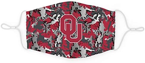 Dünyanın en iyisi NCAA Oklahoma Sooners Unisex Takım Renkli Dijital Baskı Yüz Maskesi, Oklahoma Sooners Kardinal, Bir Boyut