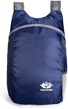 TRIYO Yürüyüş Sırt Çantası Katlanabilir hafif Packable sırt çantası Rahat Küçük Seyahat Çalışması için Spor Kamp Lacivert,