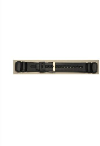 Timex erkek Q7B723 Reçine Performans Spor 19mm Siyah Yedek Watchband