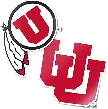 Utah üniversitesi U U Utes Sticker Vinil Çıkartması Dizüstü Su Şişesi Araba Karalama Defteri (4 İnç Set V1)
