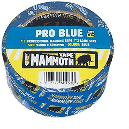 EveRBUİLD EVB2PRO50 Pro Mavi Maskeleme Bandı, 50 mm x 33 m, 1'li Set