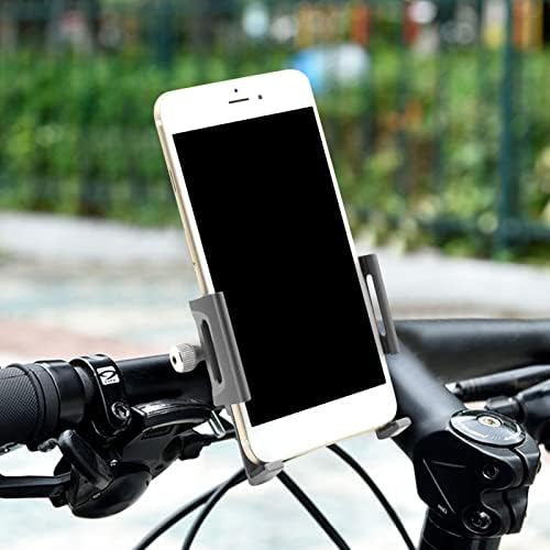 Delarsy Bisiklet ve Motosiklet Telefon Dağı, Tüm Telefon IU2 için 360° Dönüşlü Alüminyum Bisiklet Telefon Tutucu Yuvası