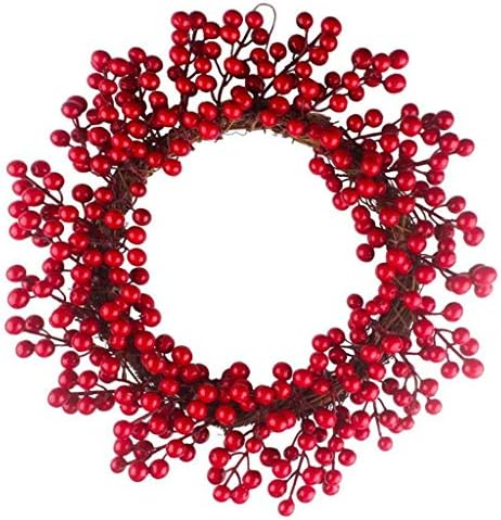XIOS Noel Dekorasyonu 2022 Noel Asılı Meyveler Kırmızı Noel Dekorasyonu çelenk 30/35 / 40cm Kırmızı çelenk Dekorasyonu ve