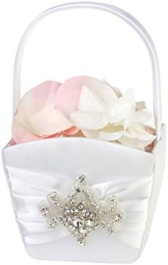Lillian Rose Göz Alıcı Mücevherli Yapay Elmas Çiçek Kız Sepeti (FB430)