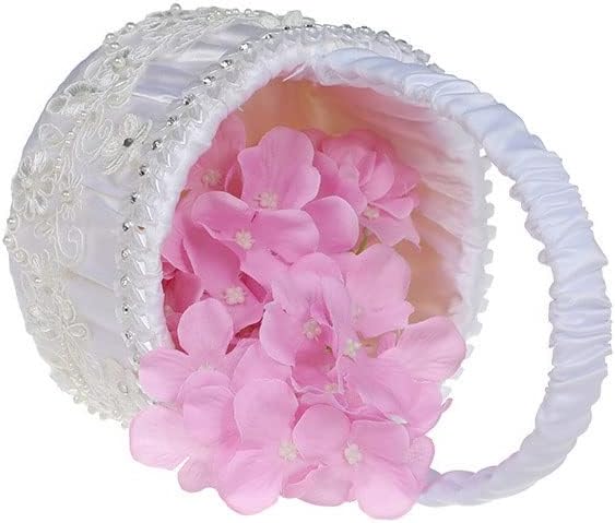 XJJZS Batı Tarzı Düğün Çiçek Sepeti Gelin ve Damat Düğün Çiçek Kız Serpin Küçük Çiçek Sepeti Düğün Malzemeleri